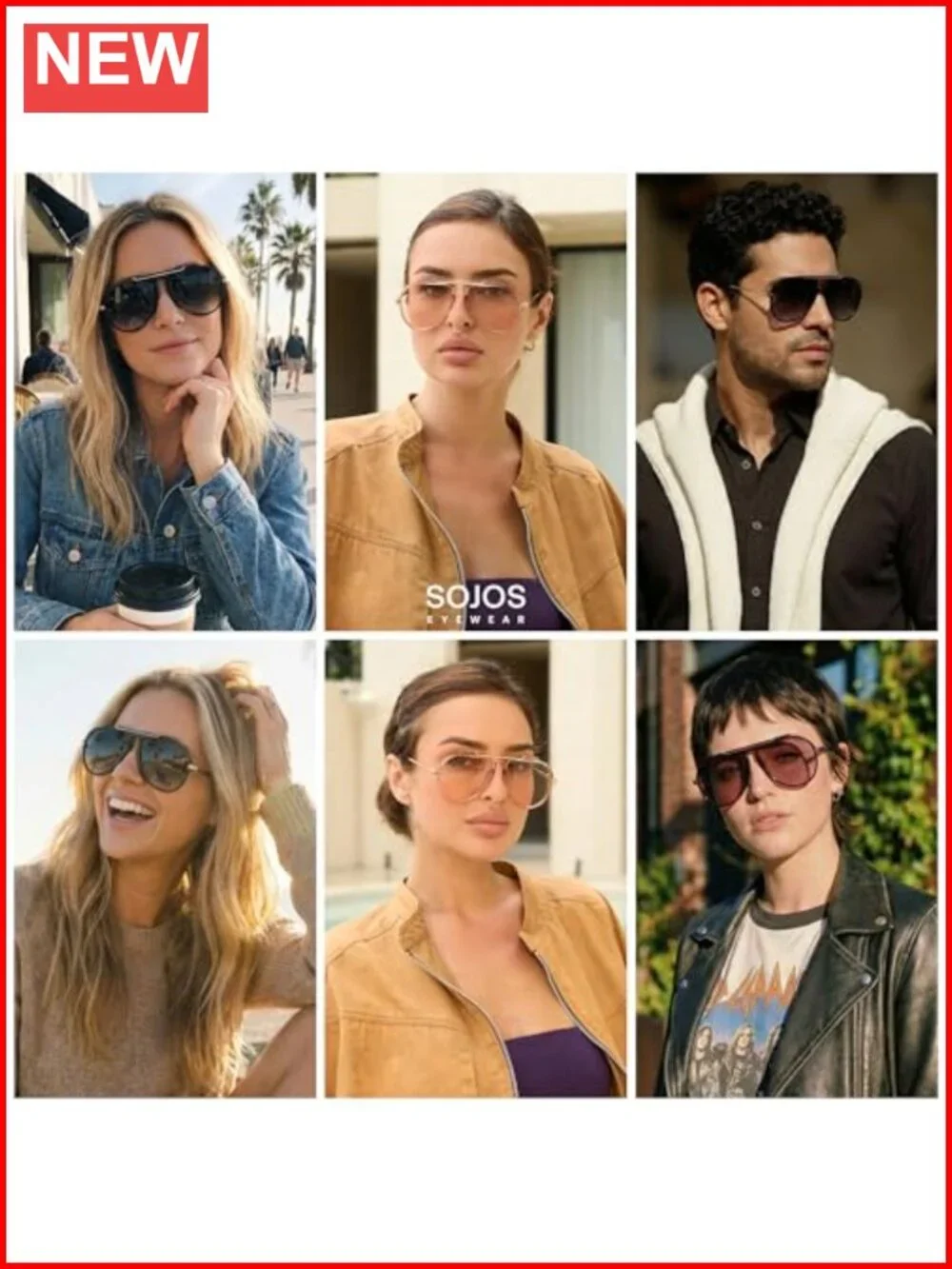 Retro Oversized Aviator Sunglasses for Women Men Trendy Vintage Square Sun